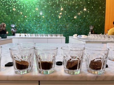 Cupping glasses at The Crown.