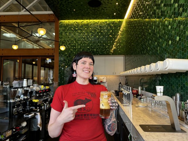 Asha with their new drink 'Hey Mambo!'